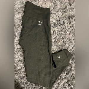 SOLD!!!!  B GymShark green tights size large